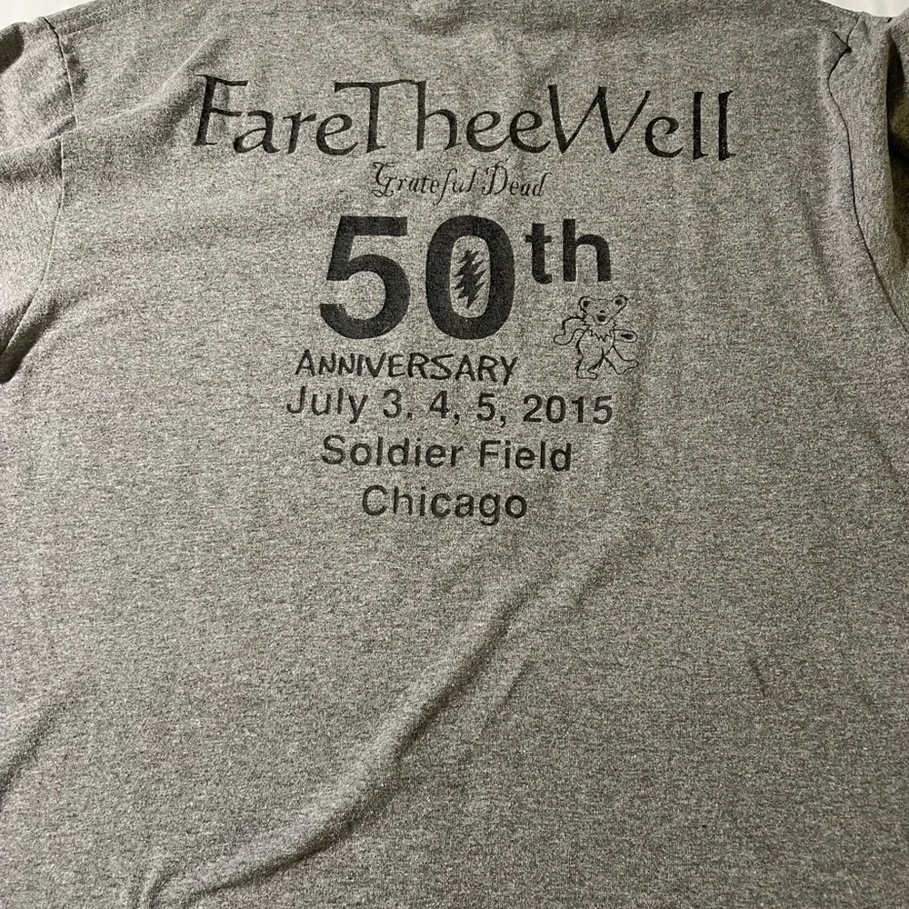 Grateful Dead Short Sleeve Tee Gildan Gray - Picture 7 of 8